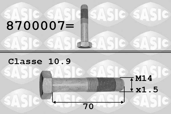 Гвинт шківа, SASIC 8700007 Гвинт шківа, SASIC 8700007