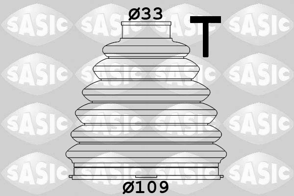 Комплект пилозахисний, приводний вал   1900004   SASIC