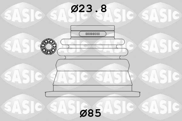 Комплект пилозахисний, приводний вал   4003419   SASIC