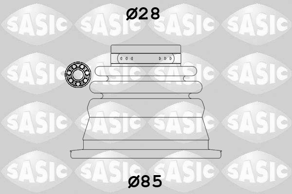 Комплект пилозахисний, приводний вал   4003451   SASIC