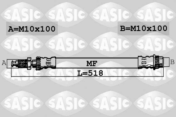 Гальмівний шланг   6600009   SASIC