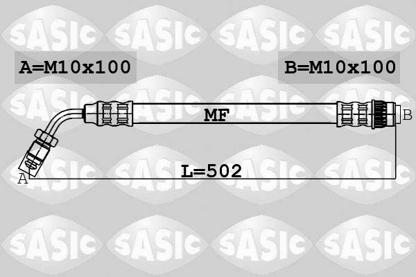 Тормозной шланг   6604017   SASIC