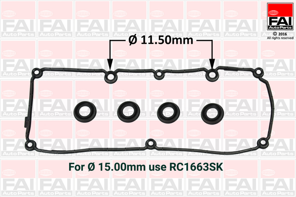 Прокладка, крышка головки цилиндра   RC1662SK   FAI AutoParts