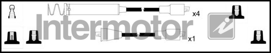 Комплект проводів високої напруги   73283   INTERMOTOR
