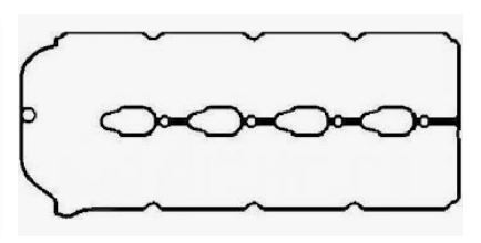 Прокладка, крышка головки цилиндра   224414A000   HYUNDAI