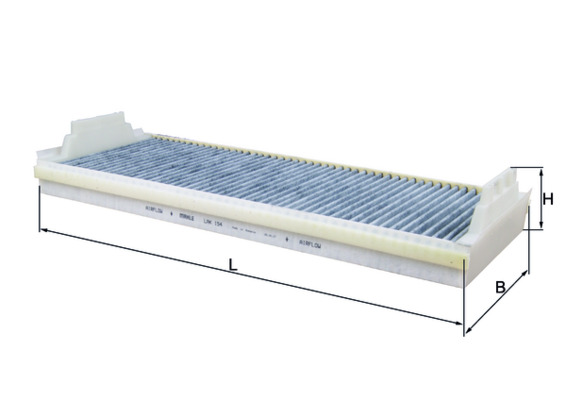 Фильтр, воздух во внутренном пространстве   LAK 154   MAHLE
