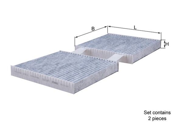 Фільтр, повітря у салоні   LAK 630/S   MAHLE