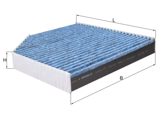 Фільтр, повітря у салоні   LAO 667   MAHLE