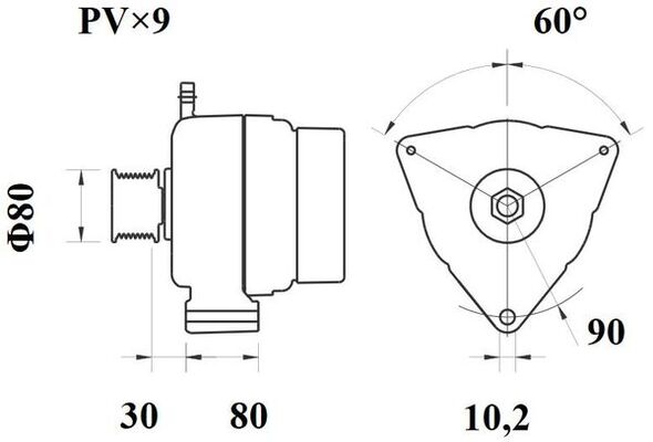 Генератор MG 792 MAHLE #2