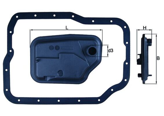 Гидрофильтр, автоматическая коробка передач   HX 149D   MAHLE