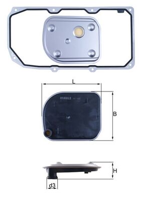Гідравлічний фільтр, автоматична коробка передач   HX 158D1   MAHLE