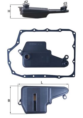 Гидрофильтр, автоматическая коробка передач   HX 193D   MAHLE