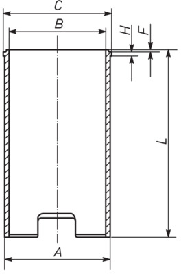 Гильза цилиндра   029 WV 13 00   MAHLE