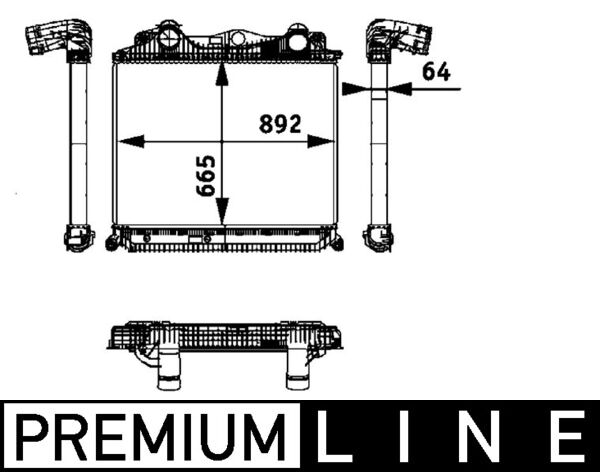 Интеркулер   CI 119 000P   MAHLE