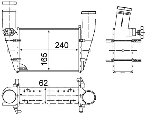 Интеркулер   CI 130 000S   MAHLE