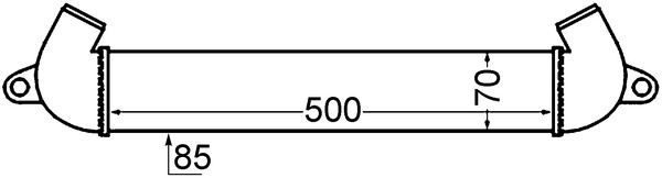 Охолоджувач наддувального повітря   CI 342 000S   MAHLE