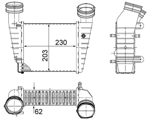 Интеркулер   CI 347 000S   MAHLE