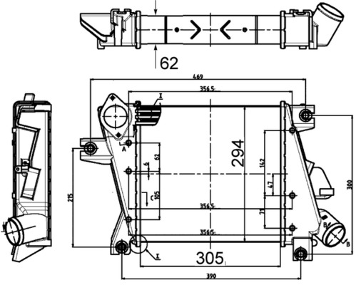 Интеркулер   CI 508 000S   MAHLE