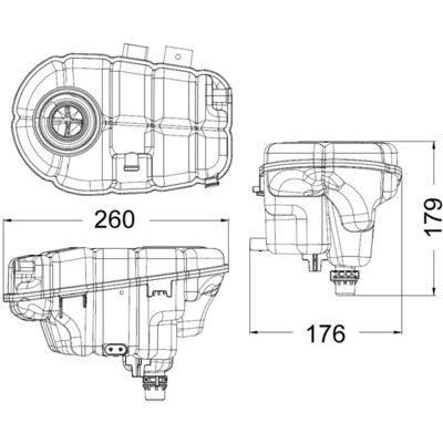 Розширювальний бачок, охолоджувальна рідина   CRT 60 000S   MAHLE