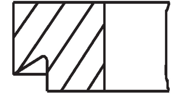 Комплект поршневых колец 005 24 N0 MAHLE #1