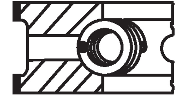 Комплект поршневых колец 007 26 N0 MAHLE #2