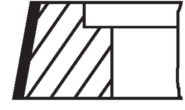 Комплект поршневих кілець 009 34 N0 MAHLE #1