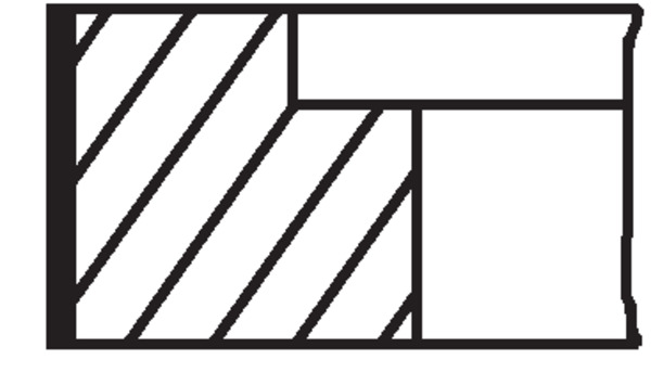 Комплект поршневых колец 681 RS 00105 0N0 MAHLE #1