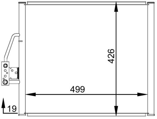 Конденсатор, кондиционер   AC 277 000S   MAHLE