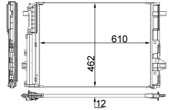 Конденсатор, кондиционер   AC 446 000S   MAHLE