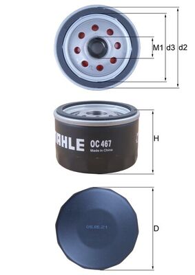 Масляный фильтр   OC 467   MAHLE