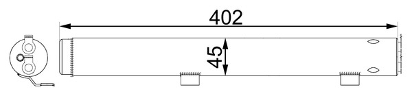 Осушитель, кондиционер   AD 285 000S   MAHLE