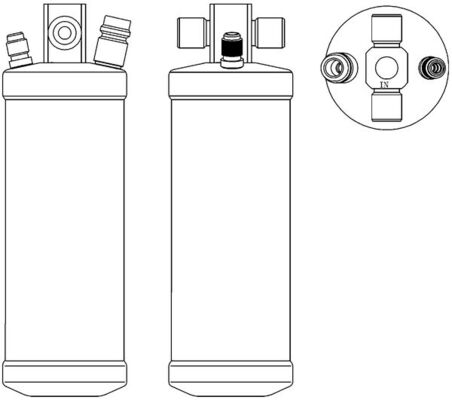 Осушувач, система кондиціонування повітря   AD 73 000S   MAHLE