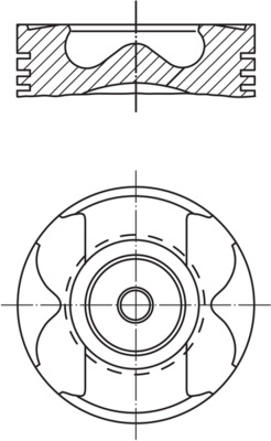 Поршень   001 36 00   MAHLE