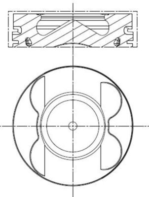 Поршень   001 PI 00107 000   MAHLE