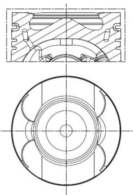 Поршень   001 PI 00133 000   MAHLE