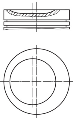 Поршень   002 03 03   MAHLE