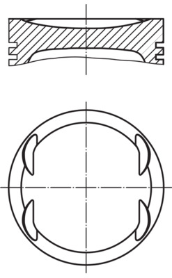 Поршень   004 08 00   MAHLE