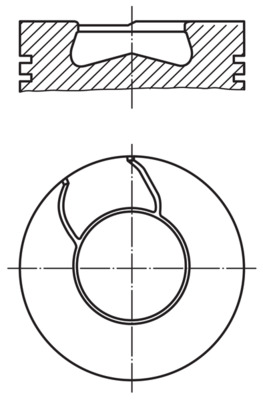 Поршень   008 41 00   MAHLE