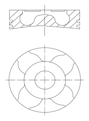 Поршень   010 04 01   MAHLE