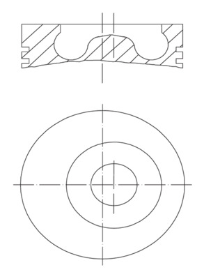 Поршень   010 27 00   MAHLE