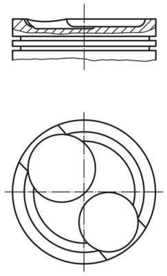 Поршень   011 26 11   MAHLE