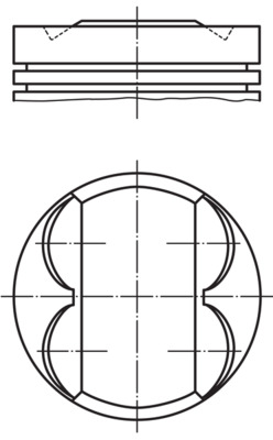 Поршень   011 PI 00105 002   MAHLE