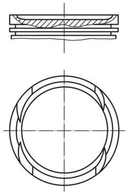 Поршень   011 PI 00112 002   MAHLE