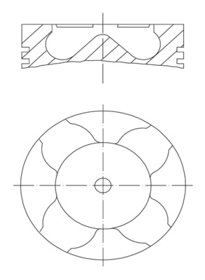 Поршень   012 11 03   MAHLE