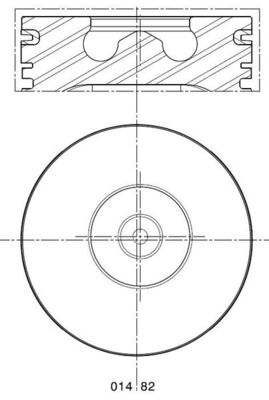 Поршень   014 82 01   MAHLE