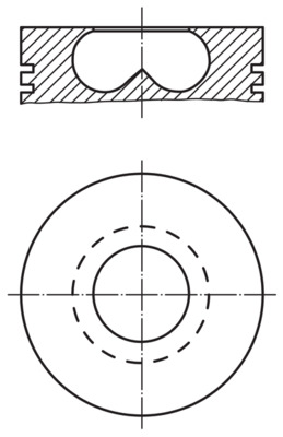 Поршень   015 69 02   MAHLE