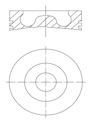 Поршень   015 80 00   MAHLE