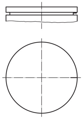 Поршень   021 03 00   MAHLE