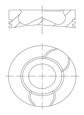 Поршень   021 PI 00123 000   MAHLE