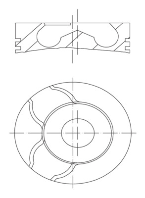 Поршень   022 09 00   MAHLE